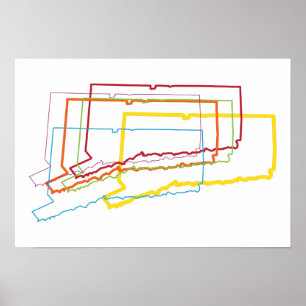 connecticut pride blur poster