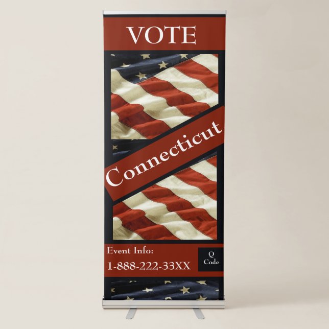 Connecticut  retractable banner (Front)