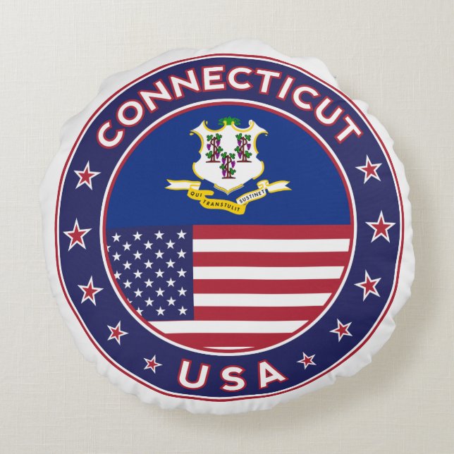 Connecticut Round Pillow (Back)
