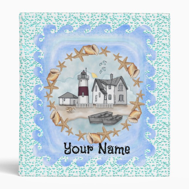 Connecticut Shells Lighthouse Binder (Front)