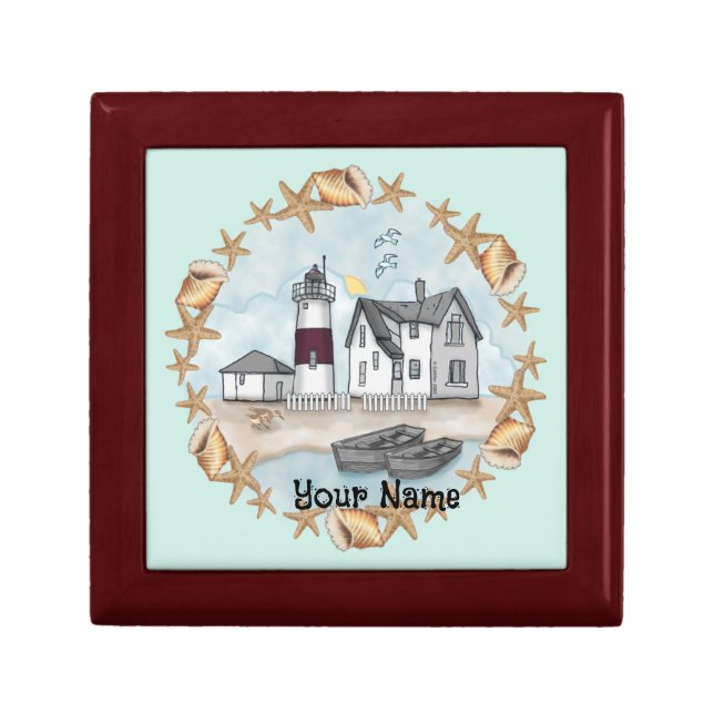 Connecticut Shells Lighthouse Gift Box (Front)