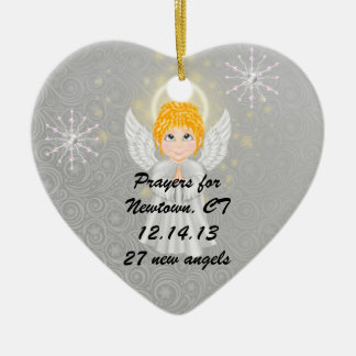 Connecticut Shooting Memorial Children's Prayer Ceramic Ornament