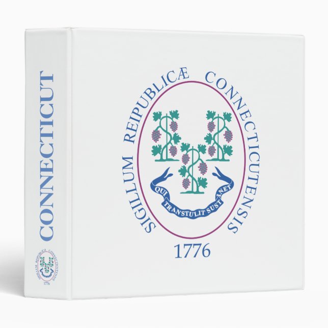 Connecticut sign 3 ring binder (Front/Spine)