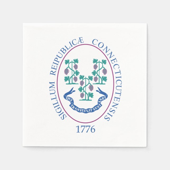 Connecticut sign napkins (Front)