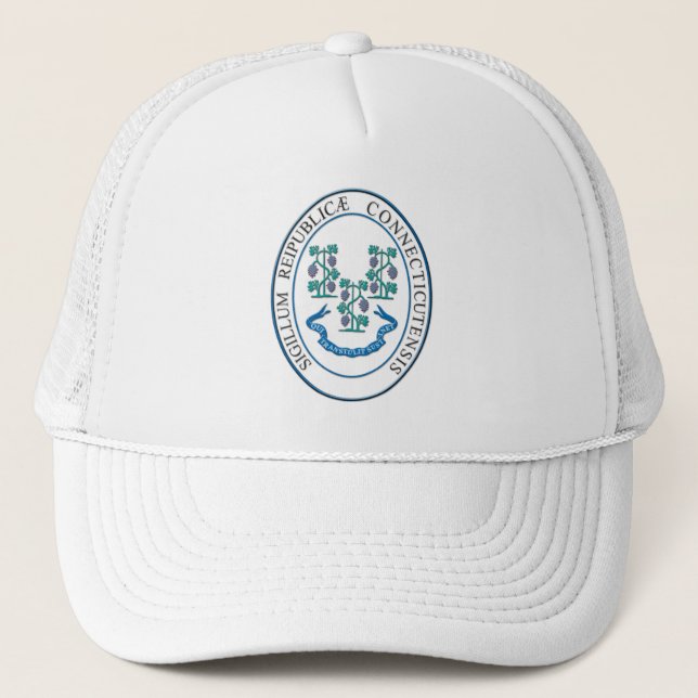 Connecticut sign trucker hat (Front)