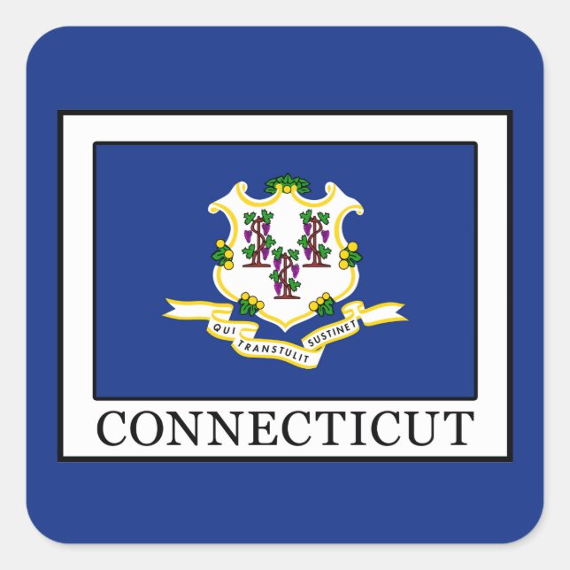 Connecticut Square Sticker (Front)