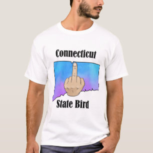 Connecticut state bird t-shirt middle finger color