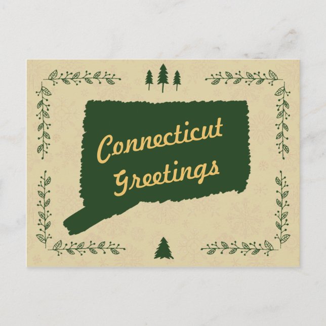 Connecticut State Christmas Holiday Greetings (Front)