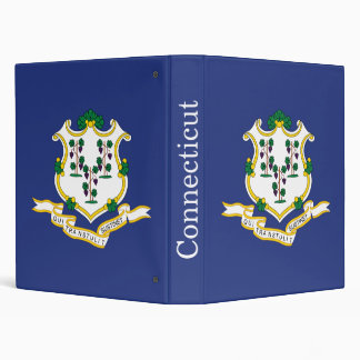 Connecticut State Flag 3 Ring Binder