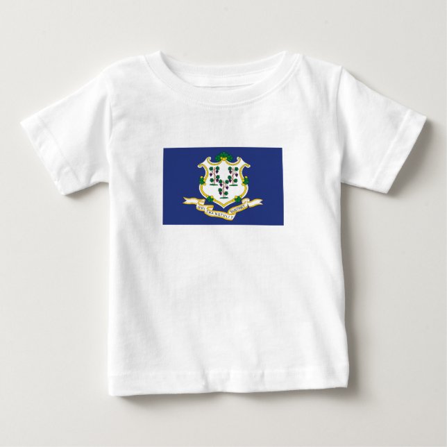 Connecticut State Flag Baby T-Shirt (Front)