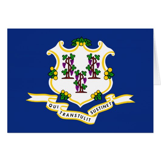 Connecticut State Flag Cards (Front Horizontal)