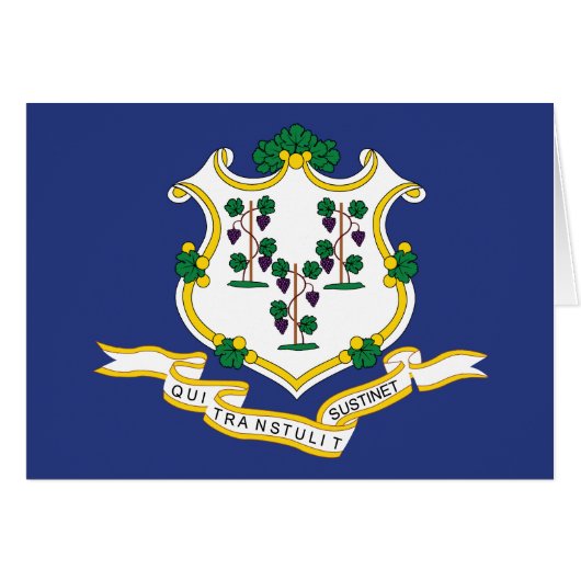 Connecticut State Flag Cards (Front Horizontal)