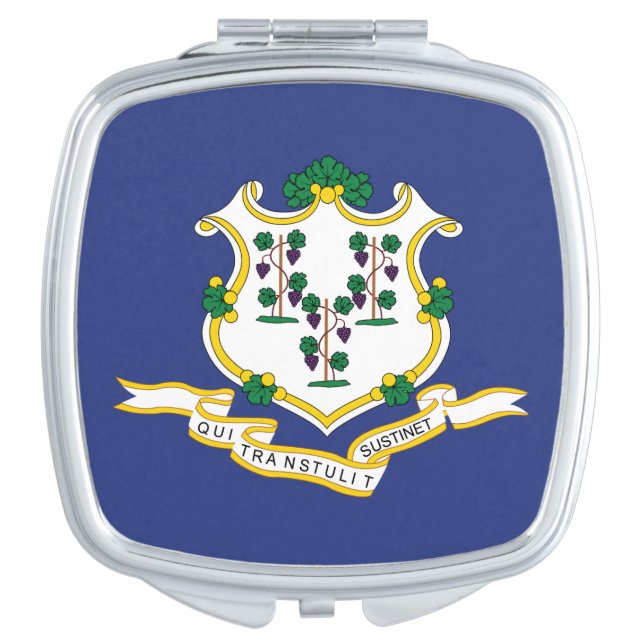 Connecticut State Flag Compact Mirror (Front)