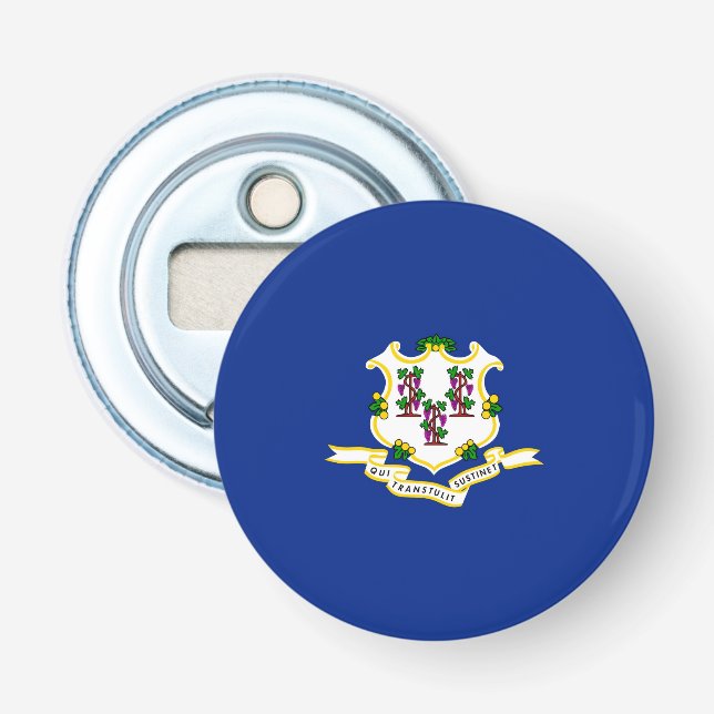 Connecticut State Flag Design Bottle Opener (Front)