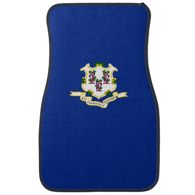 Connecticut State Flag Design Car Mat (Front)