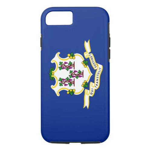 Connecticut State Flag Design Decor iPhone 87 Case