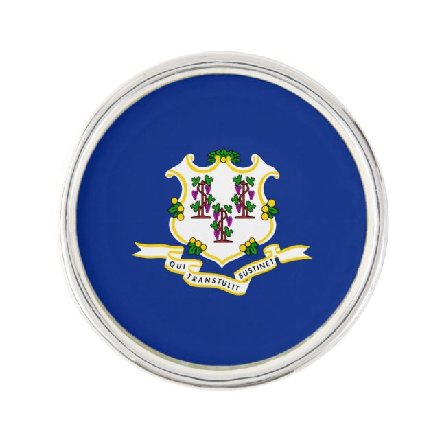 Connecticut State Flag Design Pin (Front)