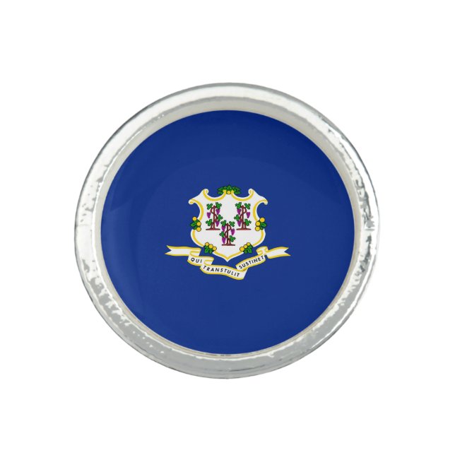 Connecticut State Flag Design Ring (Front)