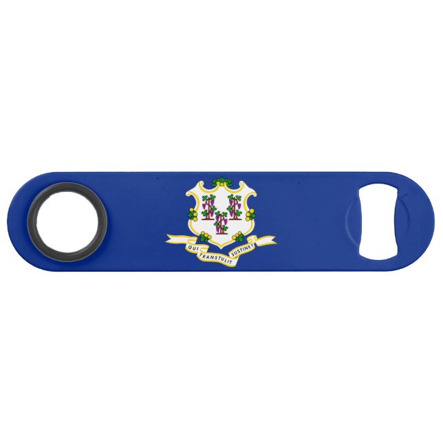 Connecticut State Flag Design Speed Bottle Opener (Front (Horizontal))