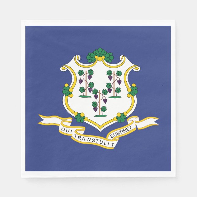 Connecticut State Flag Napkins (Front)