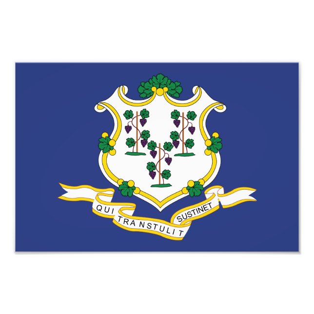 Connecticut State Flag Photo Print (Front)