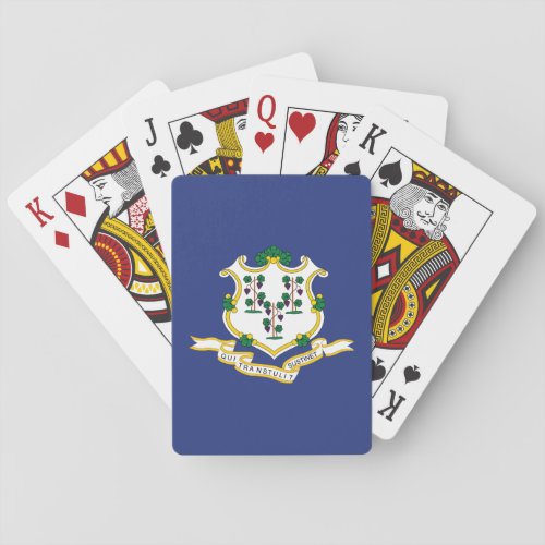 Connecticut State Flag Poker Cards