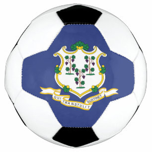 Connecticut State Flag Soccer Ball