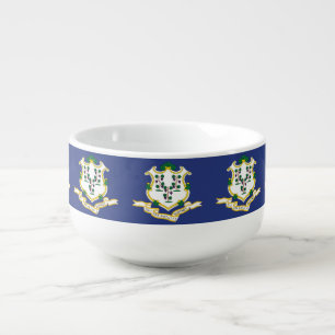 Connecticut State Flag Soup Mug
