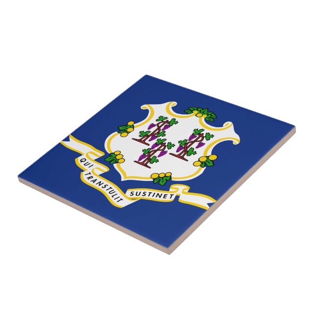 Connecticut State Flag Tile (Side)