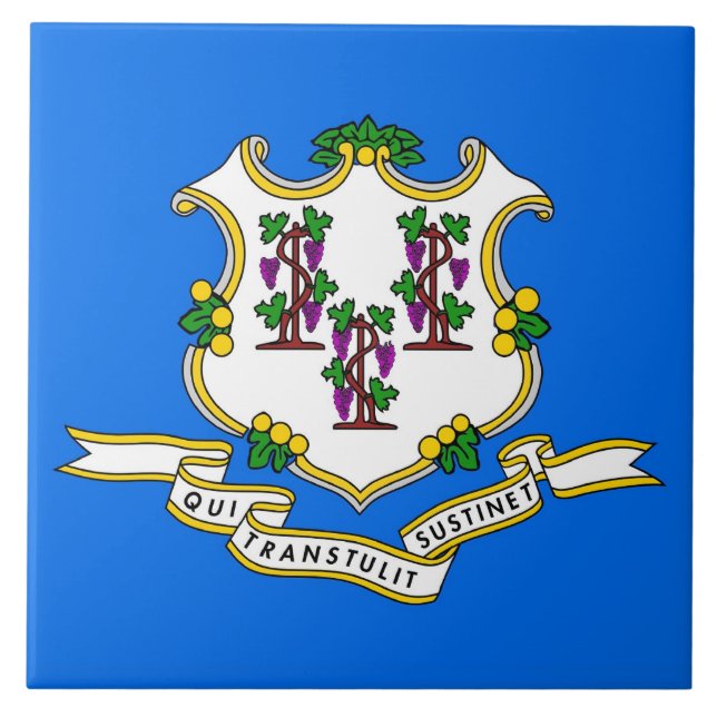 Connecticut State Flag Tile (Front)
