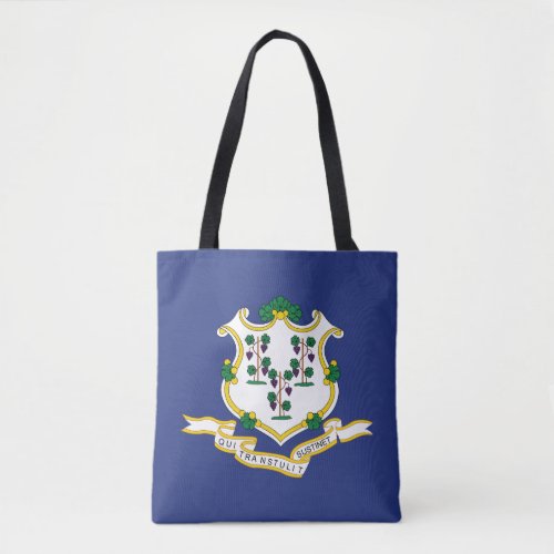 Connecticut State Flag Tote Bag