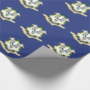 Connecticut State Flag Wrapping Paper