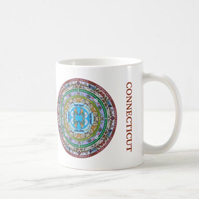 Connecticut State Mandala Mug (Right)