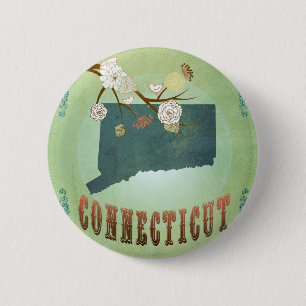 Connecticut State Map – Green Button