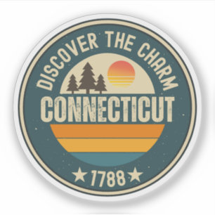 Connecticut State - Nutmeg State Gift Sticker