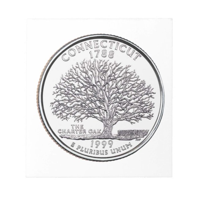 Connecticut State Quarter Notepad (Front)