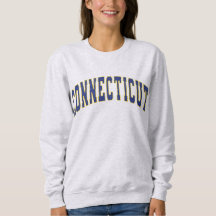 Connecticut State Vintage College Style Sweatshirt