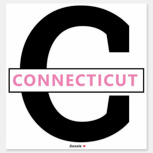 CONNECTICUT STICKER