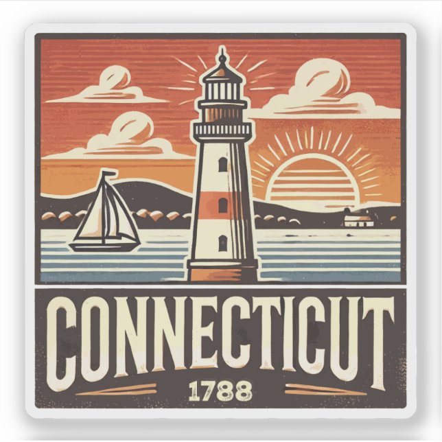 Connecticut Sticker (Front)
