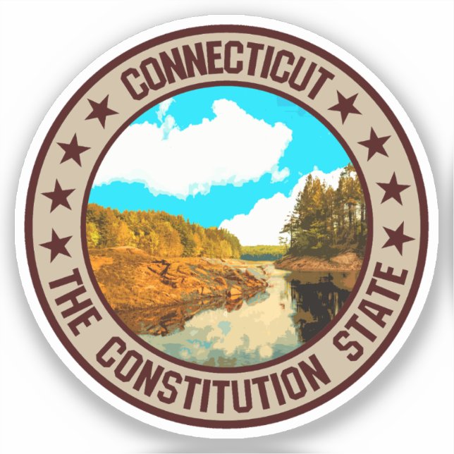 Connecticut                                        sticker (Front)