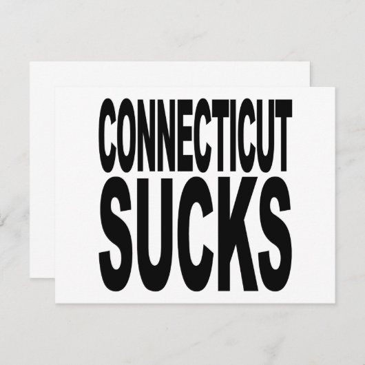 Connecticut Sucks (Front/Back)