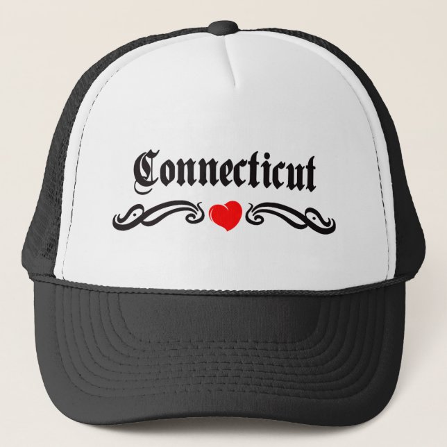 Connecticut Tattoo Trucker Hat (Front)