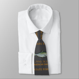 Connecticut Territory Fish The American Shad Neck Tie