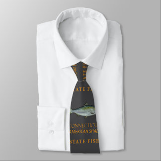Connecticut Territory Fish The American Shad Neck Tie