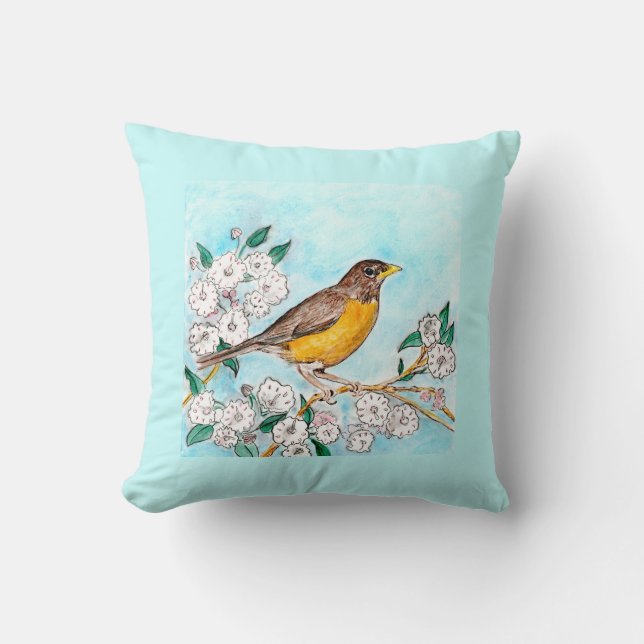 Connecticut Throw Pillow (Front)