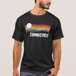 Connecticut Vintage Sunset 80s Retro Summer State  T-Shirt