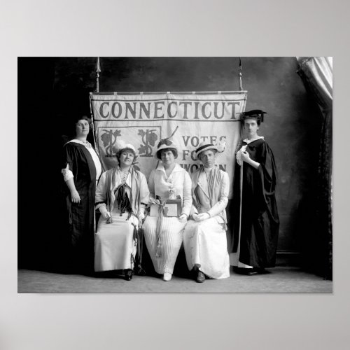 Connecticut Woman Suffrage Association Poster