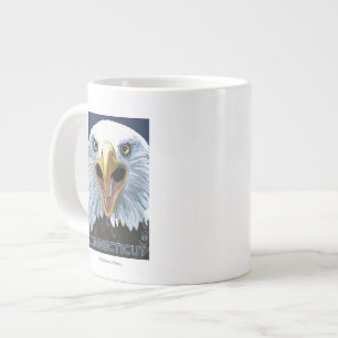 ConnecticutEagle Up Close Large Coffee Mug