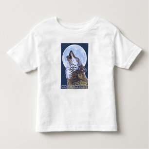 ConnecticutHowling Wolf Toddler T-shirt
