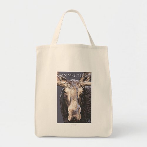 ConnecticutMoose Up Close Tote Bag